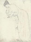 Joseph E.Southall Study of Anna Elizabeth Baker oil